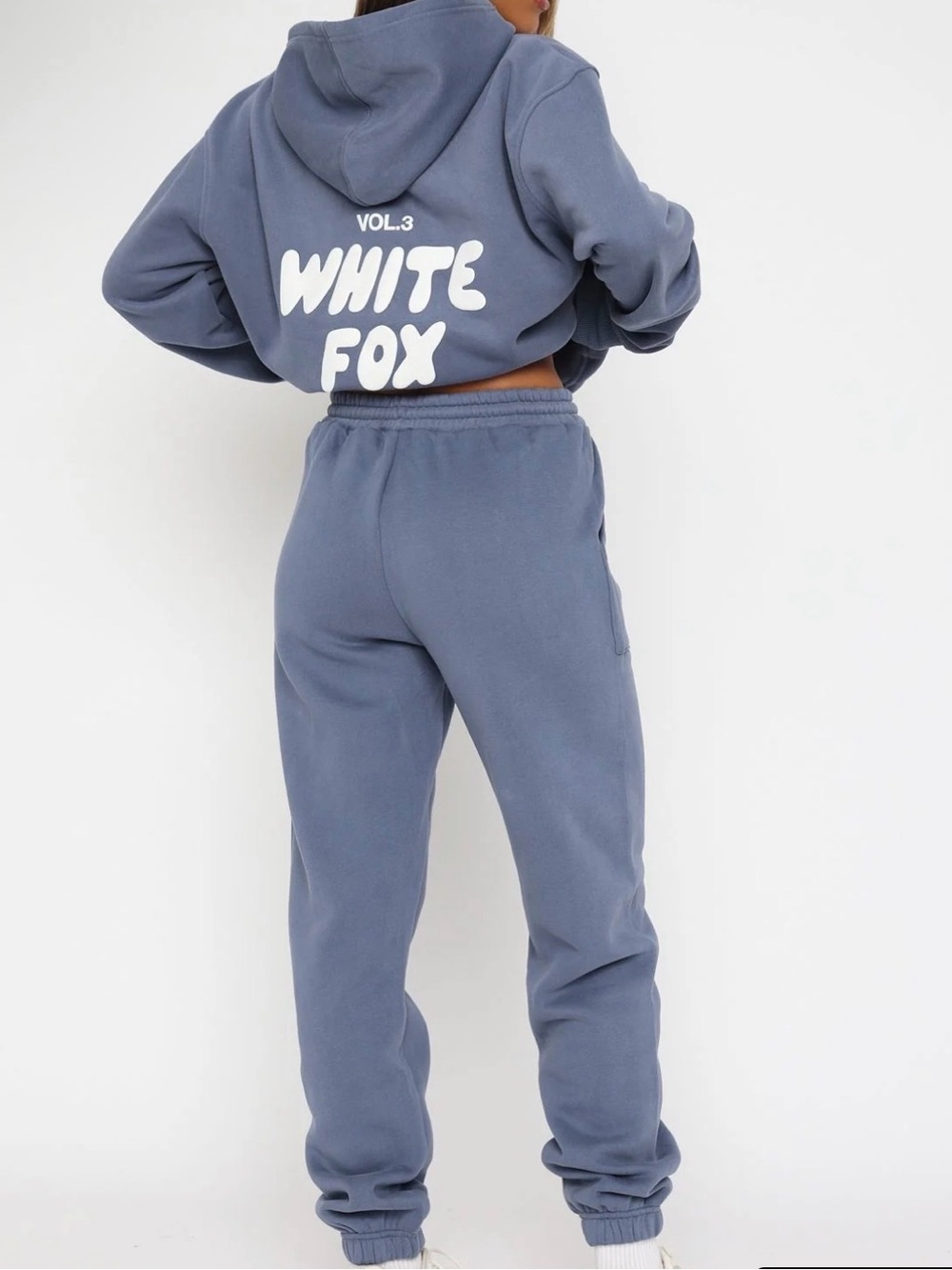 White Fox Boutique Blue Track Joggers